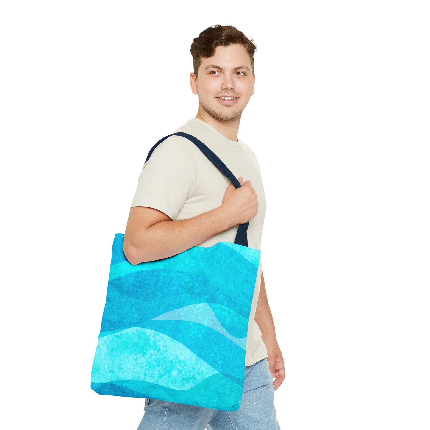 Blue Waves Tote Bag