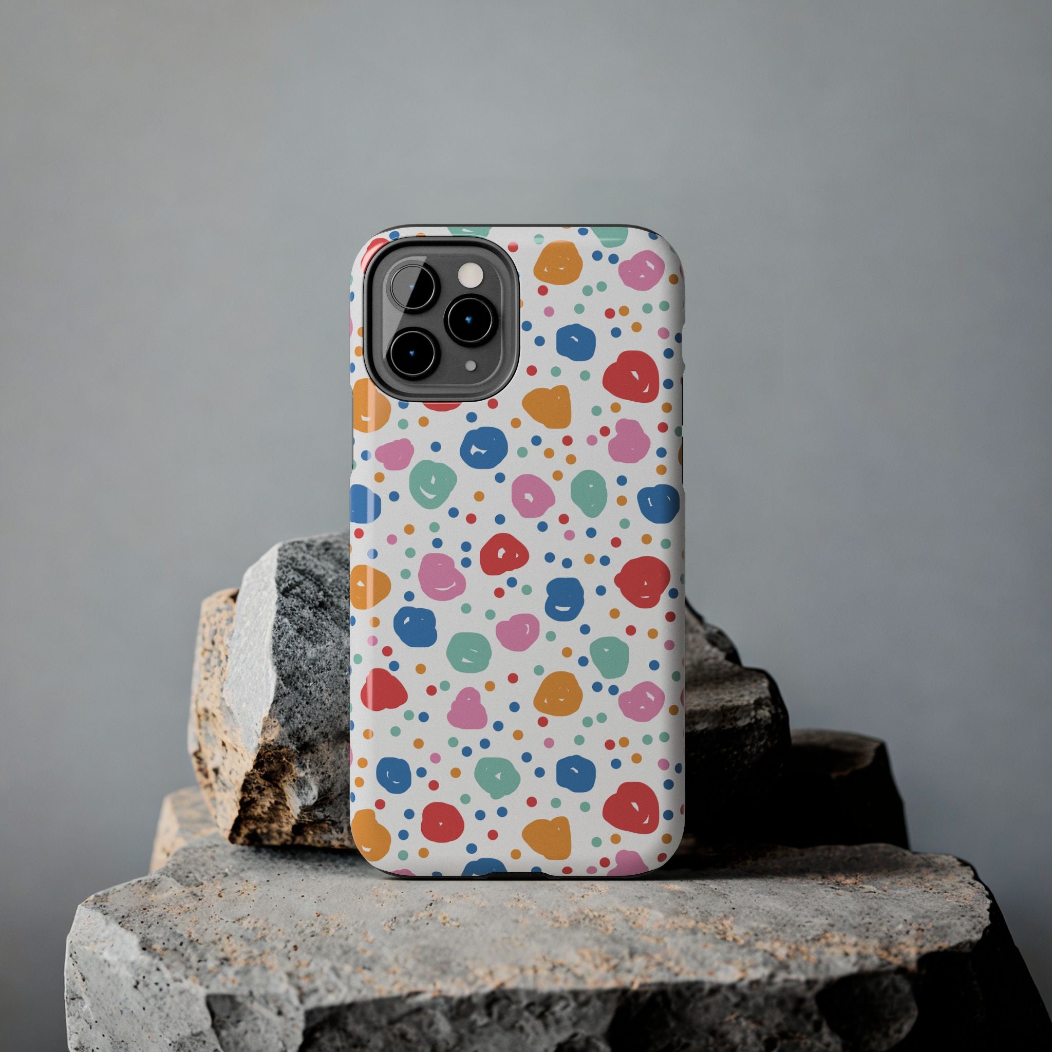 Seamless Hand Drawn Polka Phone Case (Apple & Android)