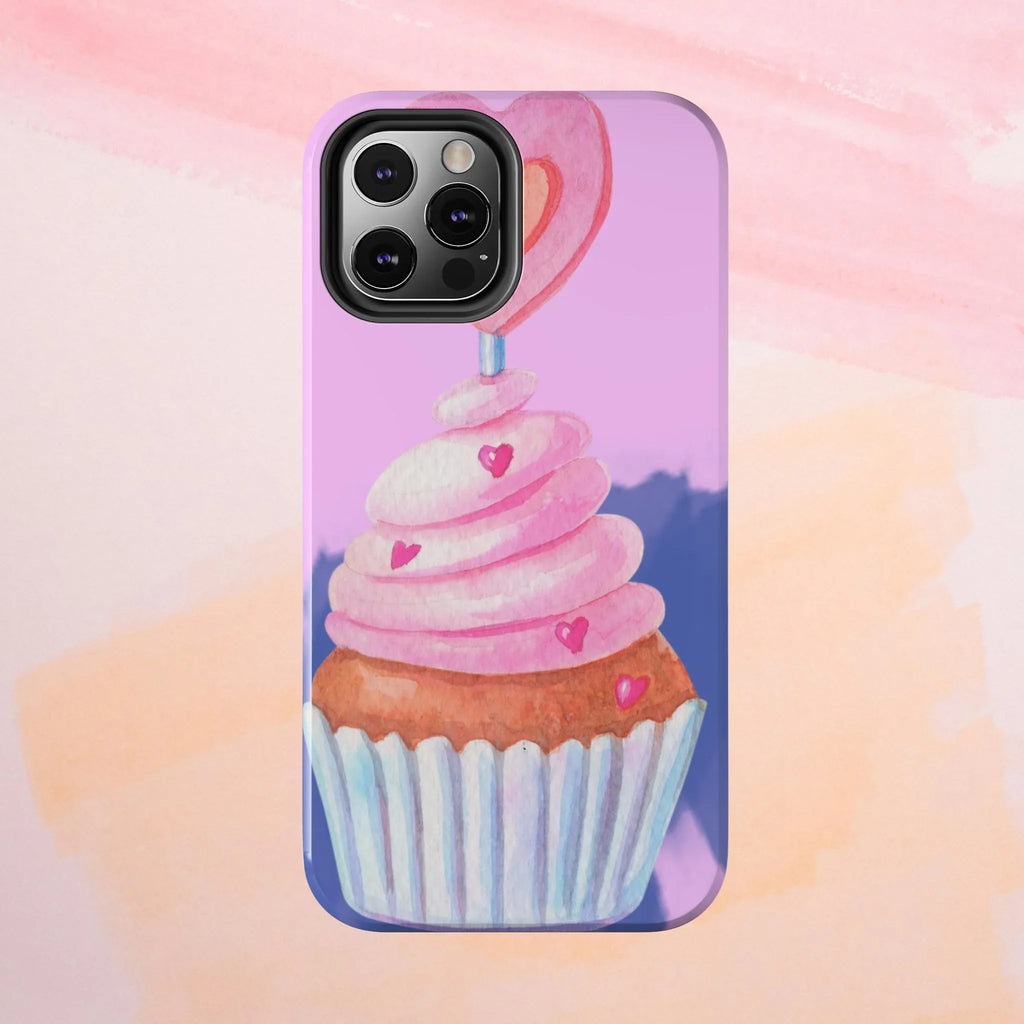 Cutie Cupcake Phone Case (Apple & Android) - Pink Sweetheart