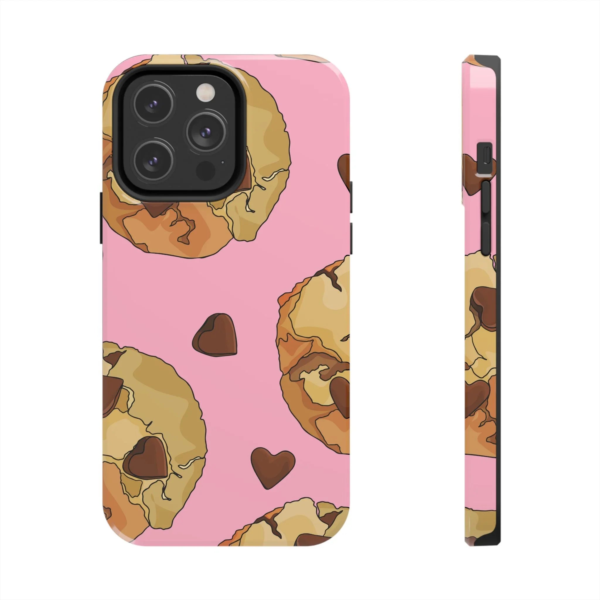 Chocolate Chip Cookies Phone Case (Apple & Android) - Pink Sweetheart