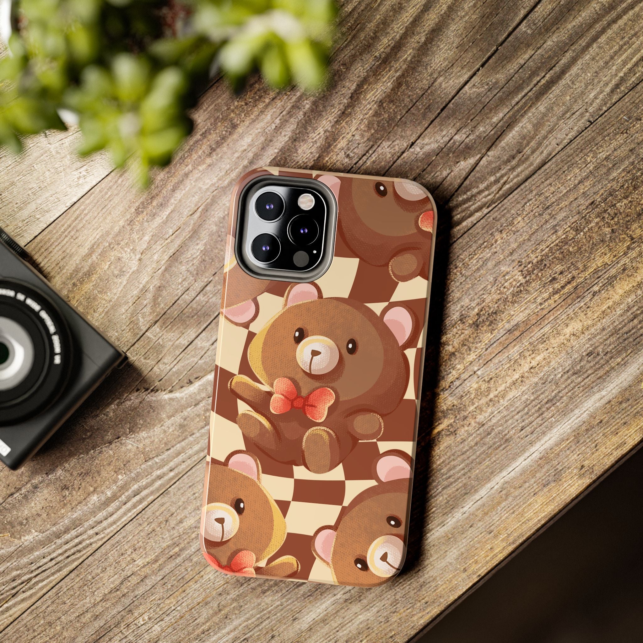 Retro Brown Bear Phone Case (Apple & Android)