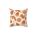 Warm Gingerbread Cookies Square Pillow