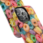 Morning Cereal Loops Phone Case (Apple & Android) - Pink Sweetheart