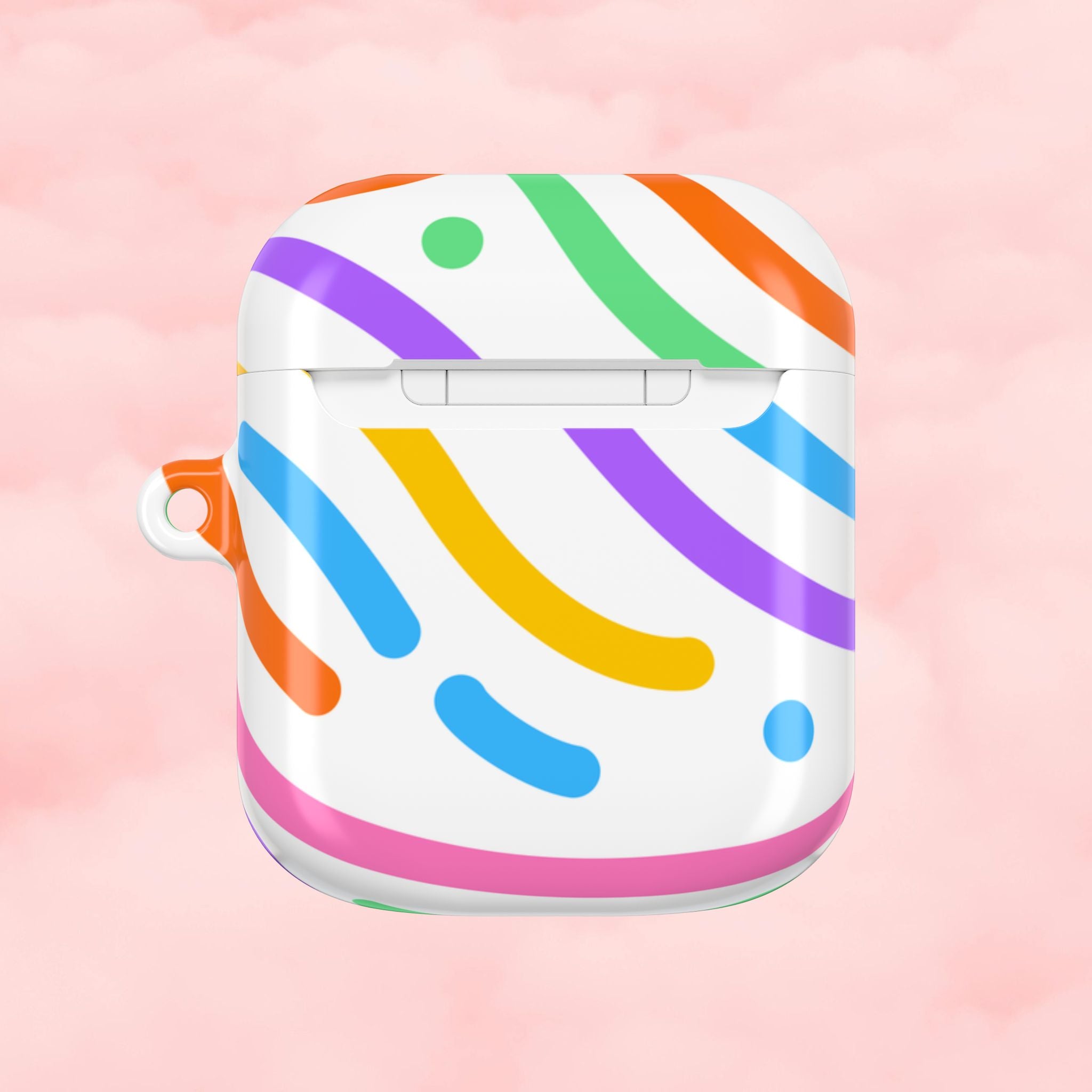 Vibrant Colorful Swirls AirPod Case