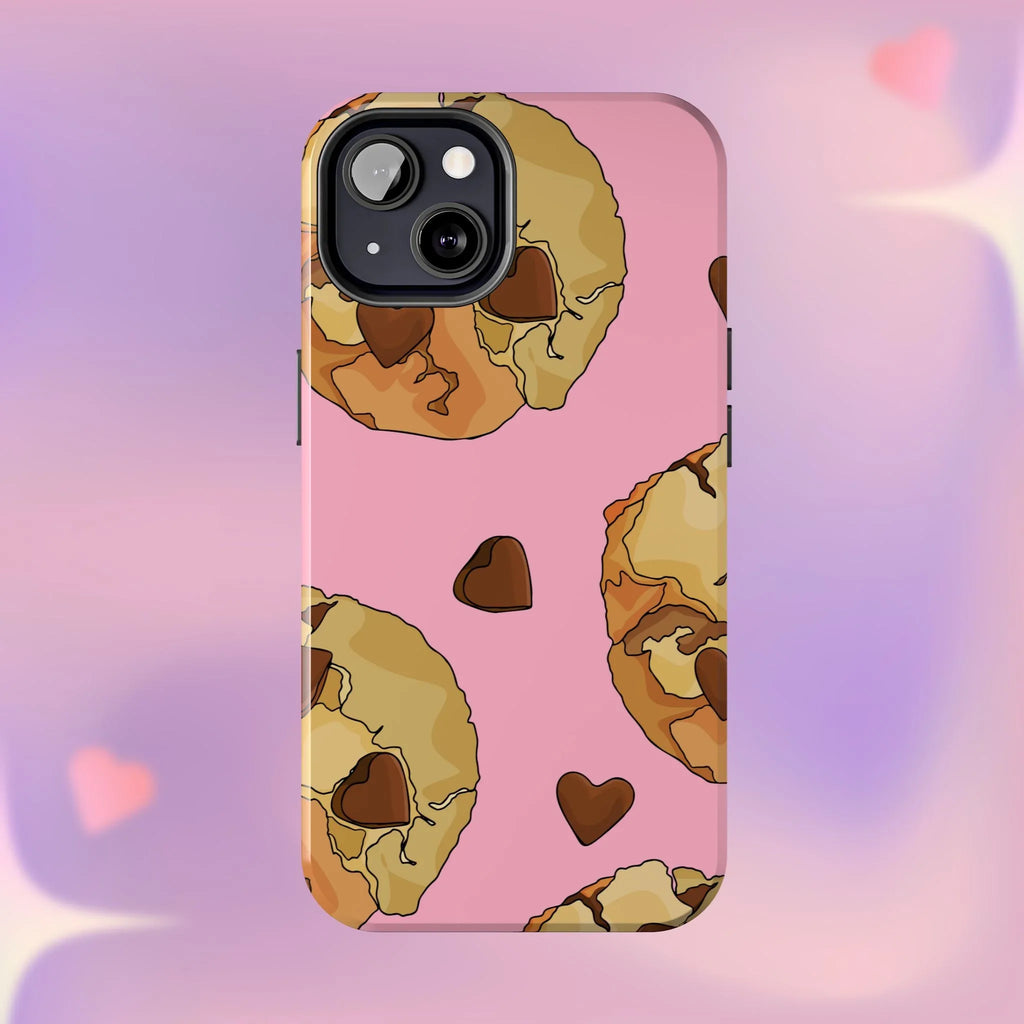 Chocolate Chip Cookies Phone Case (Apple & Android) - Pink Sweetheart