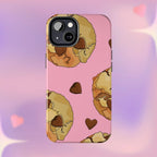 Chocolate Chip Cookies Phone Case (Apple & Android) - Pink Sweetheart