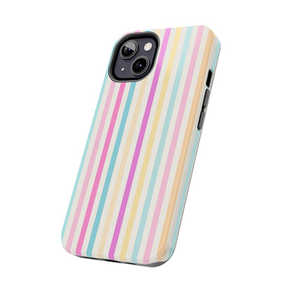 Pastel Candy Stripes Phone Cases