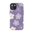 Pastel Purple Flowers Phone Case (Apple & Android) - Pink Sweetheart