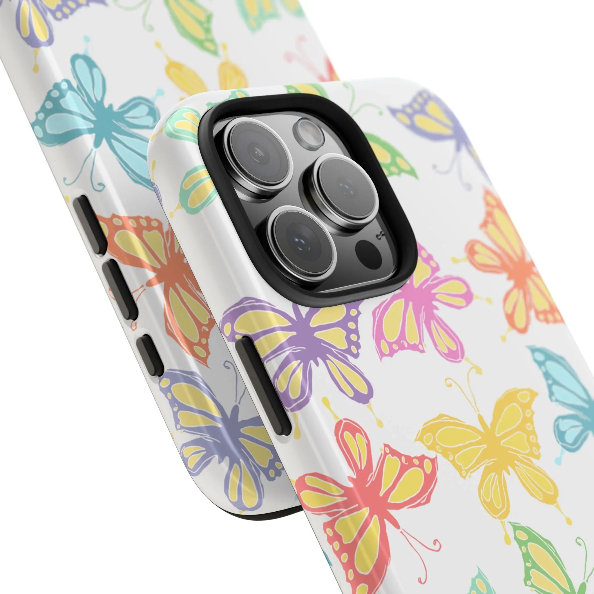 Busy Butterflies Phone Case (Apple & Android) - Pink Sweetheart