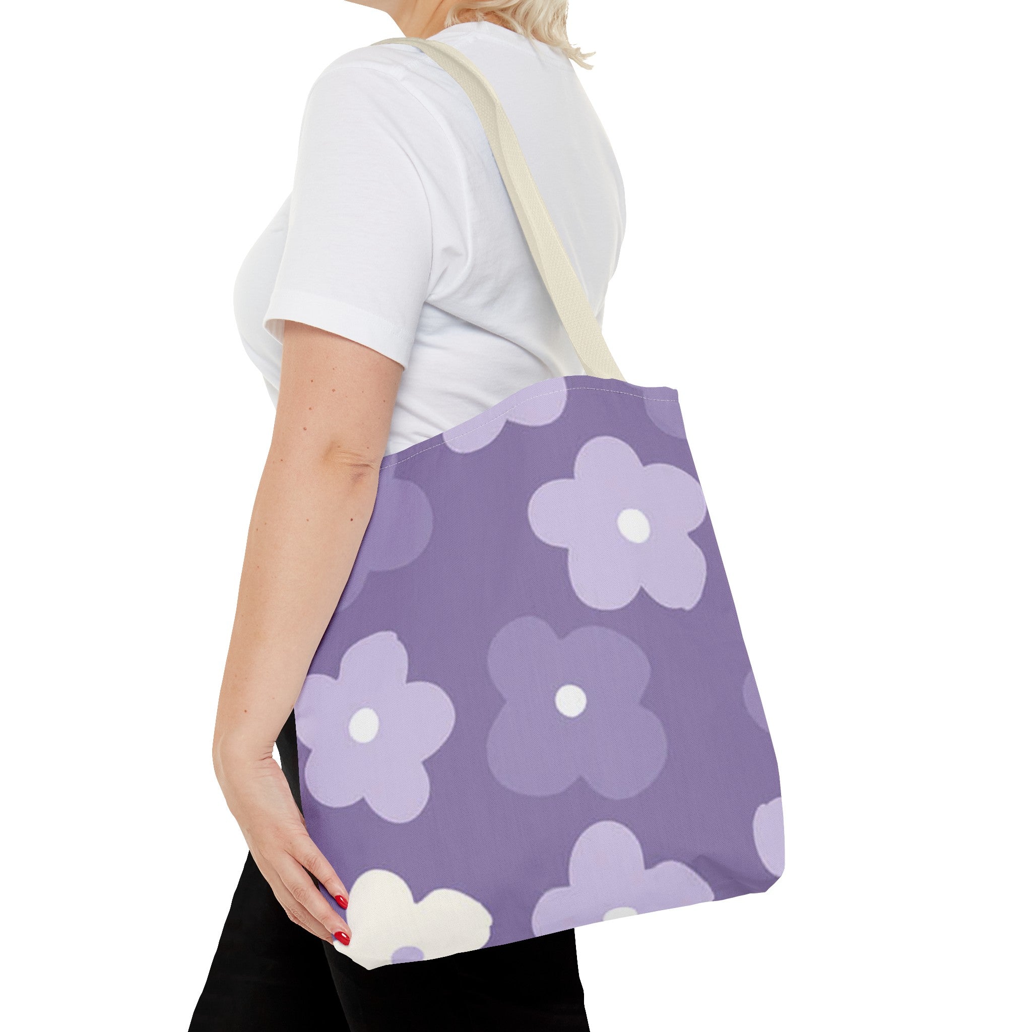 Pretty Purple Flowers Tote Bag