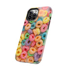 Morning Cereal Loops Phone Case (Apple & Android) - Pink Sweetheart