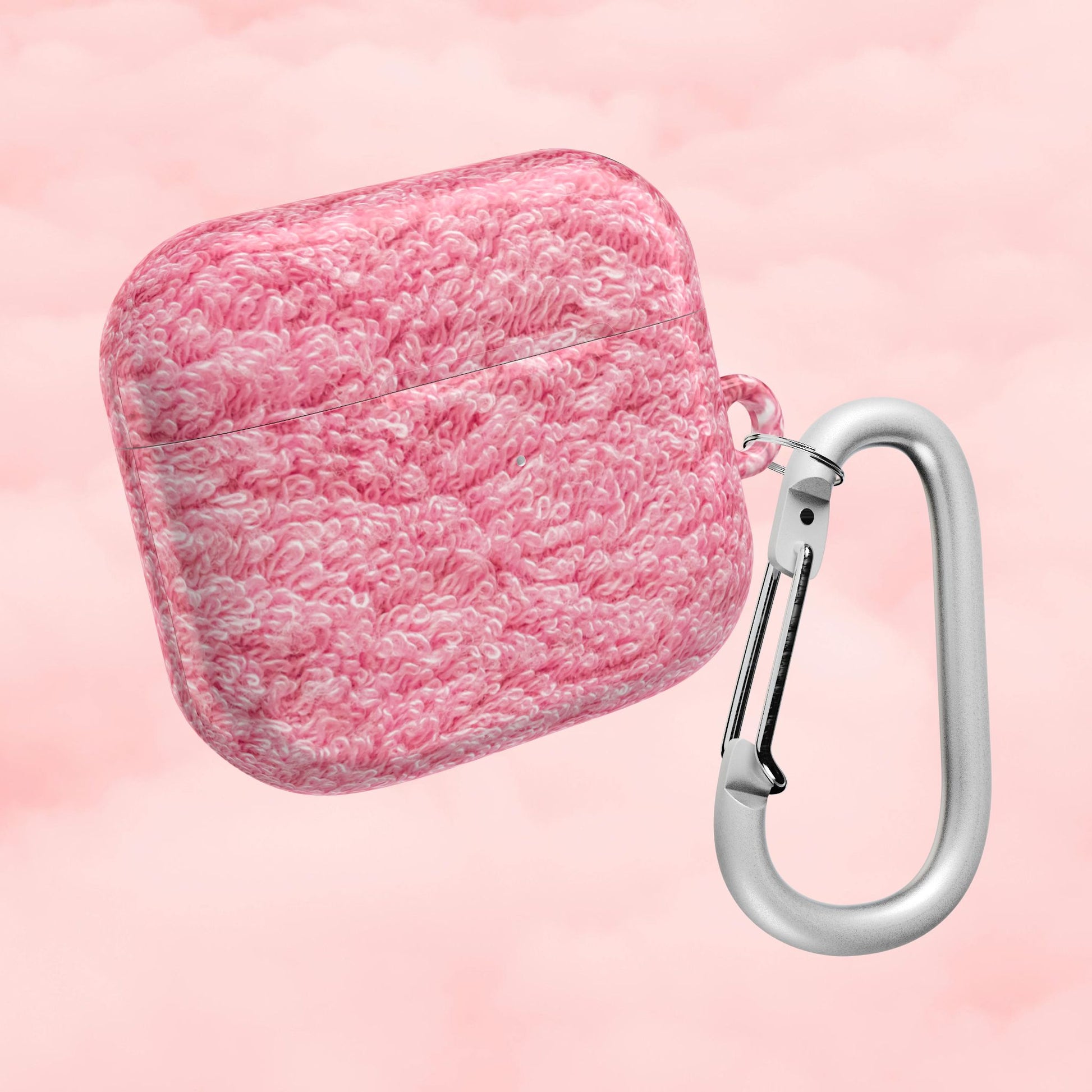 Pink Shag Rug AirPod Case