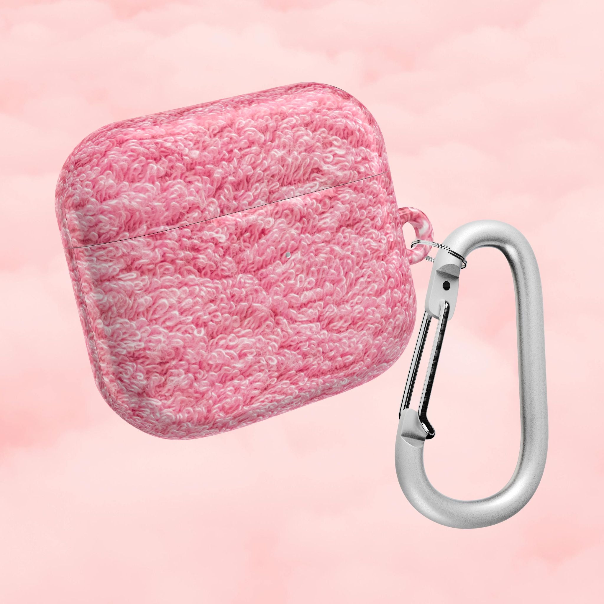Pink Shag Rug AirPod Case