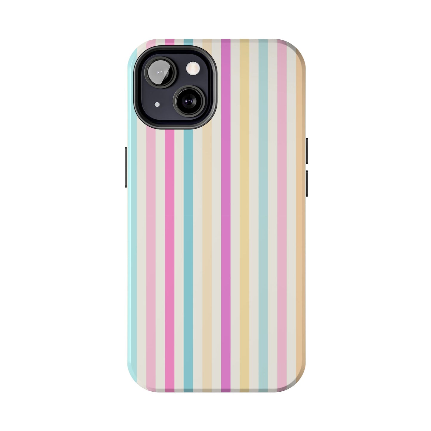 Pastel Candy Stripes Phone Cases