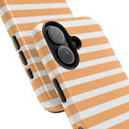 Orange Stripe Lines Phone Case (Apple & Android)