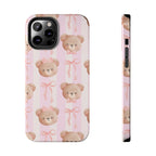 Cuddly Teddy Bear Phone Case (Apple & Android) - Pink Sweetheart