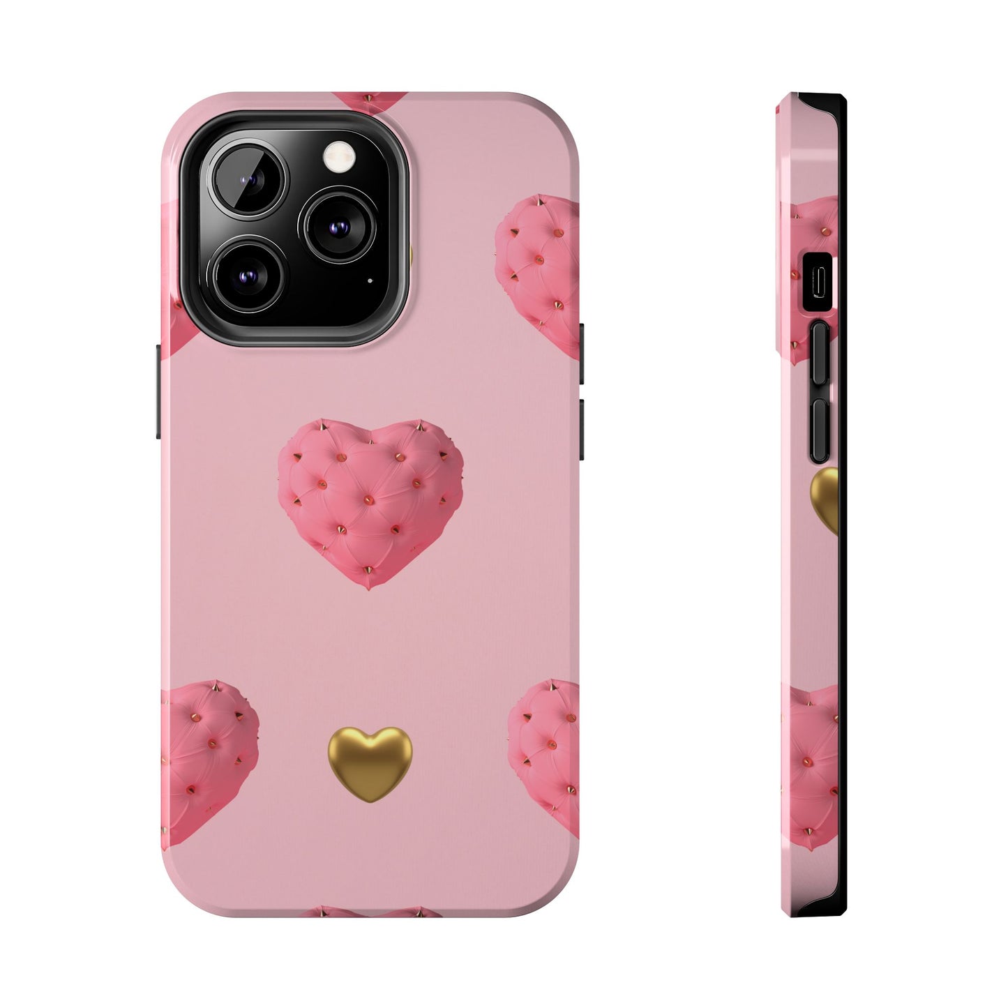 Heart of Gold Pink Phone Case