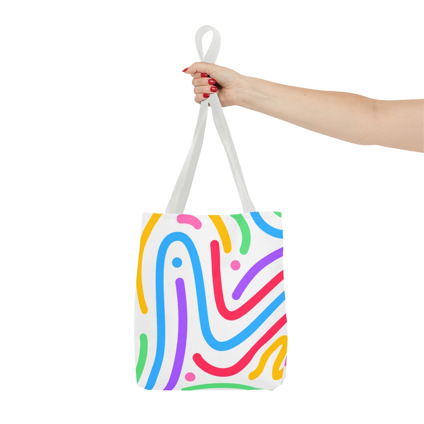 Colorful Doodle Swirl Tote Bag