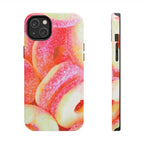 Sour Peach Ringz Phone Case (Apple & Android) - Pink Sweetheart