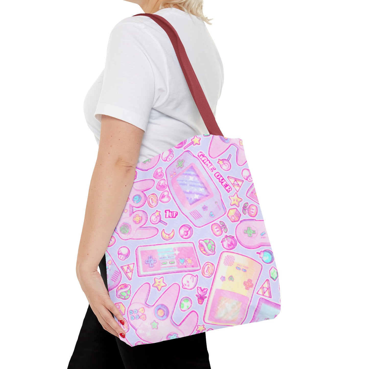 Pink Pastel Gamer Girl Tote Bag