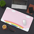 Above the Rainbow Desk Mat - Pink Sweetheart