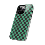 Checkered Kimono Tough Phone Case (Apple & Android) - Pink Sweetheart