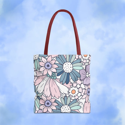 Vintage Floral Bloom Tote Bag