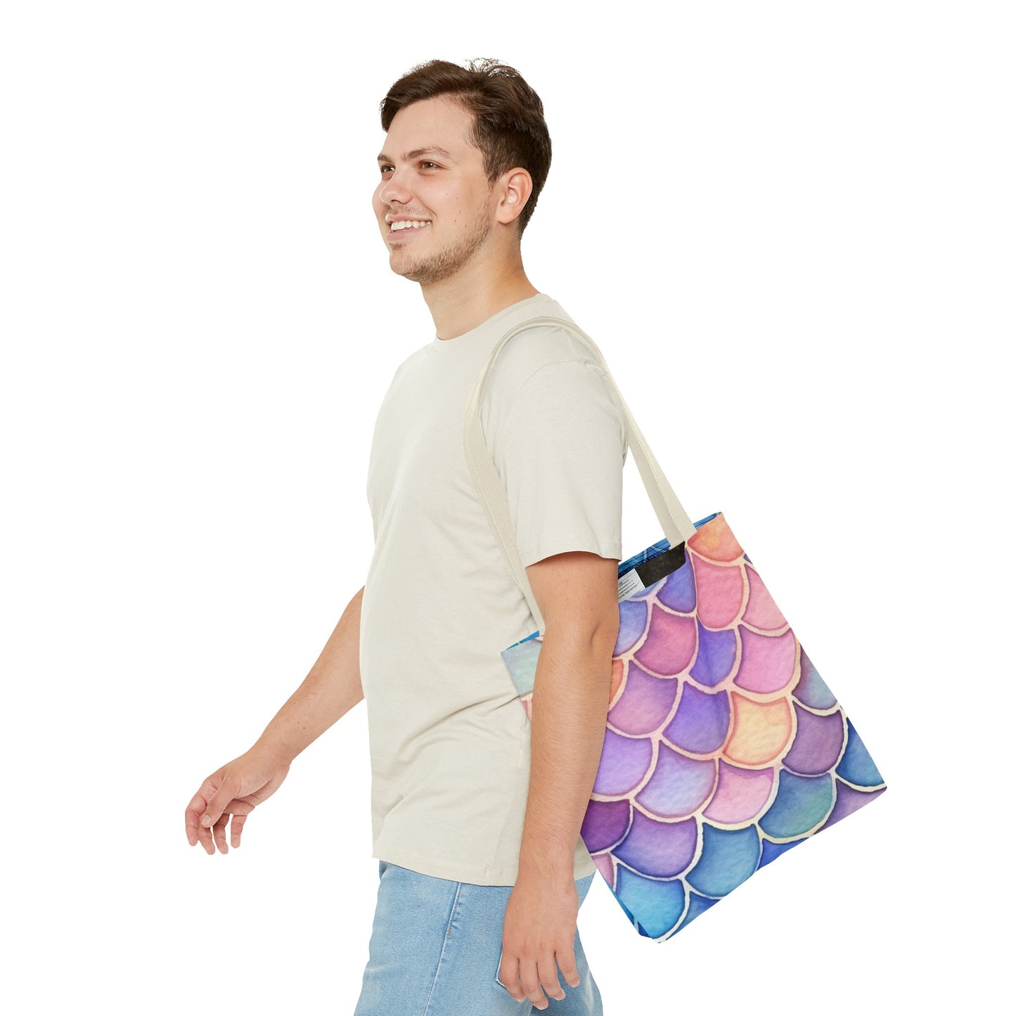 Watercolor Mermaid Tote Bag