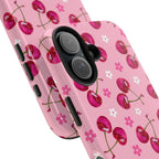 Pink Cherry Sparkle Pattern Tough Phone Case (Apple & Android) - Pink Sweetheart