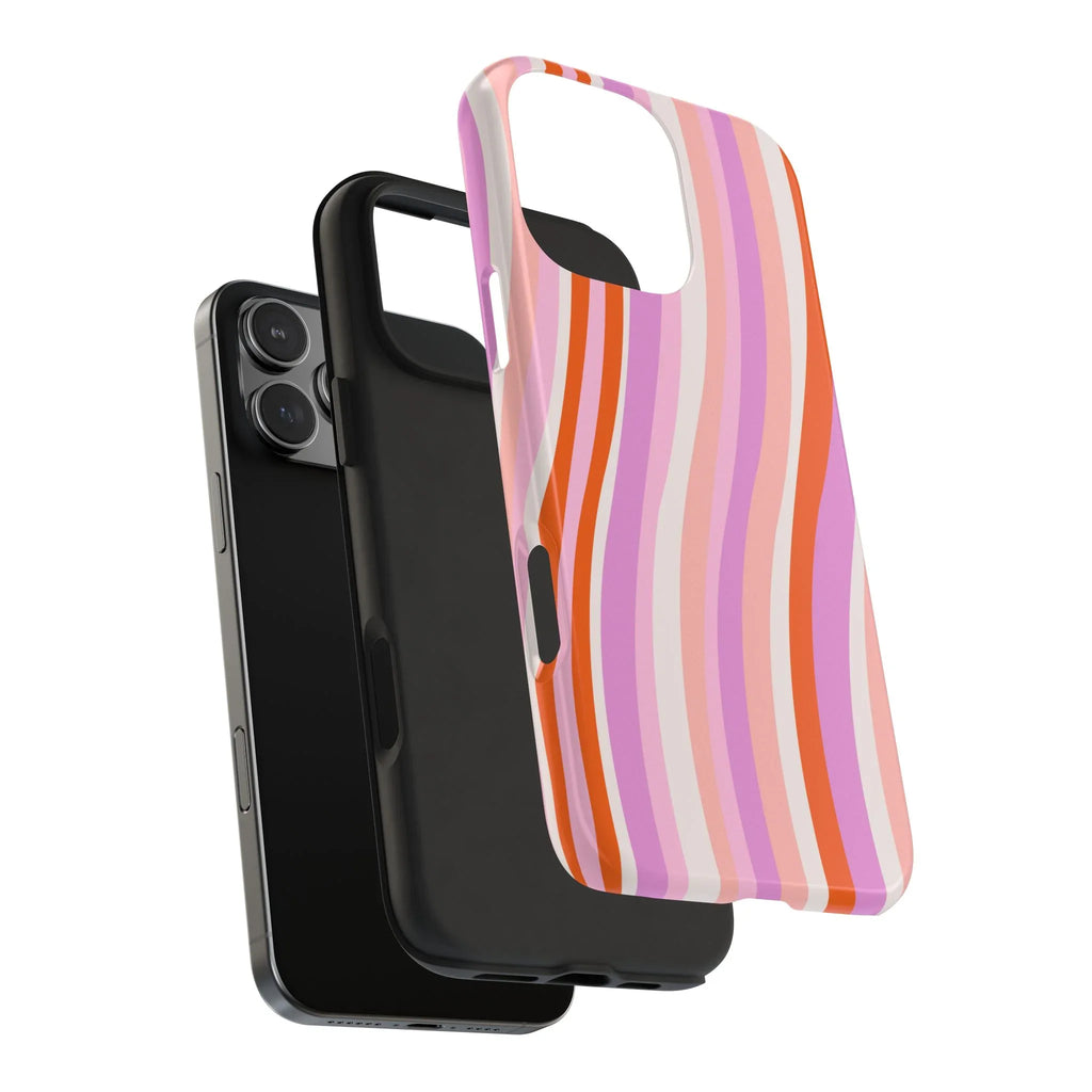 Wave Nostalgia Phone Case (Apple & Android) - Pink Sweetheart