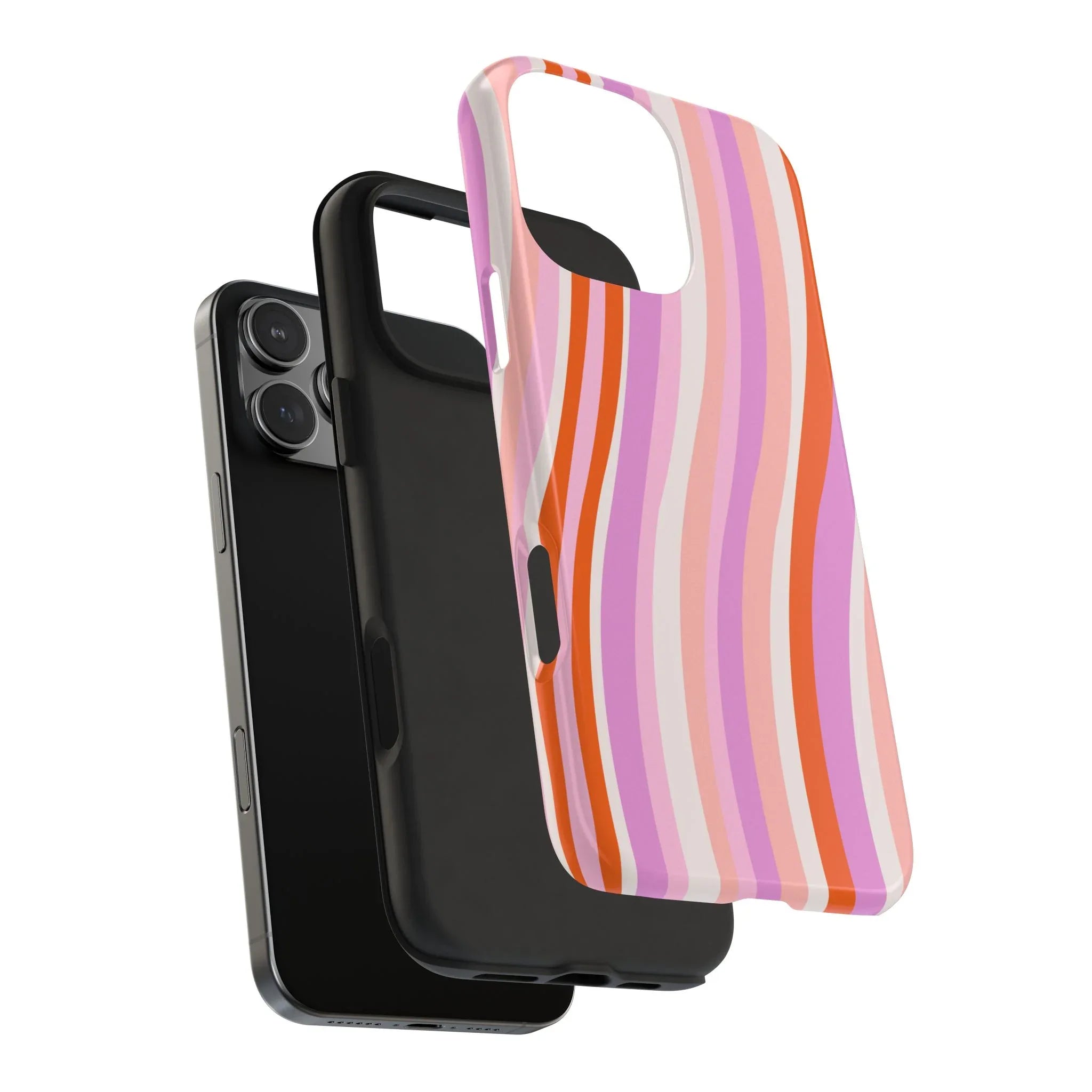 Wave Nostalgia Phone Case (Apple & Android) - Pink Sweetheart