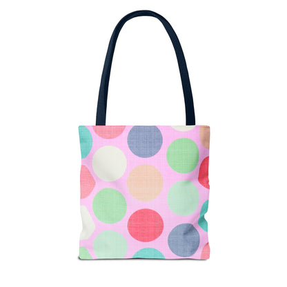 Sweet Candy Polka Dots Tote Bag