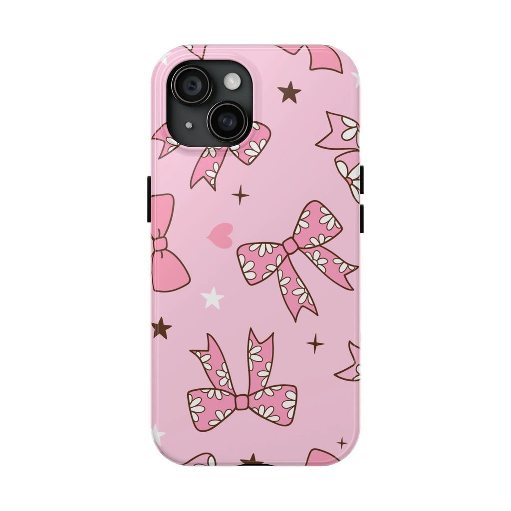 Pretty Pink Bows Phone Case (Apple & Android) - Pink Sweetheart