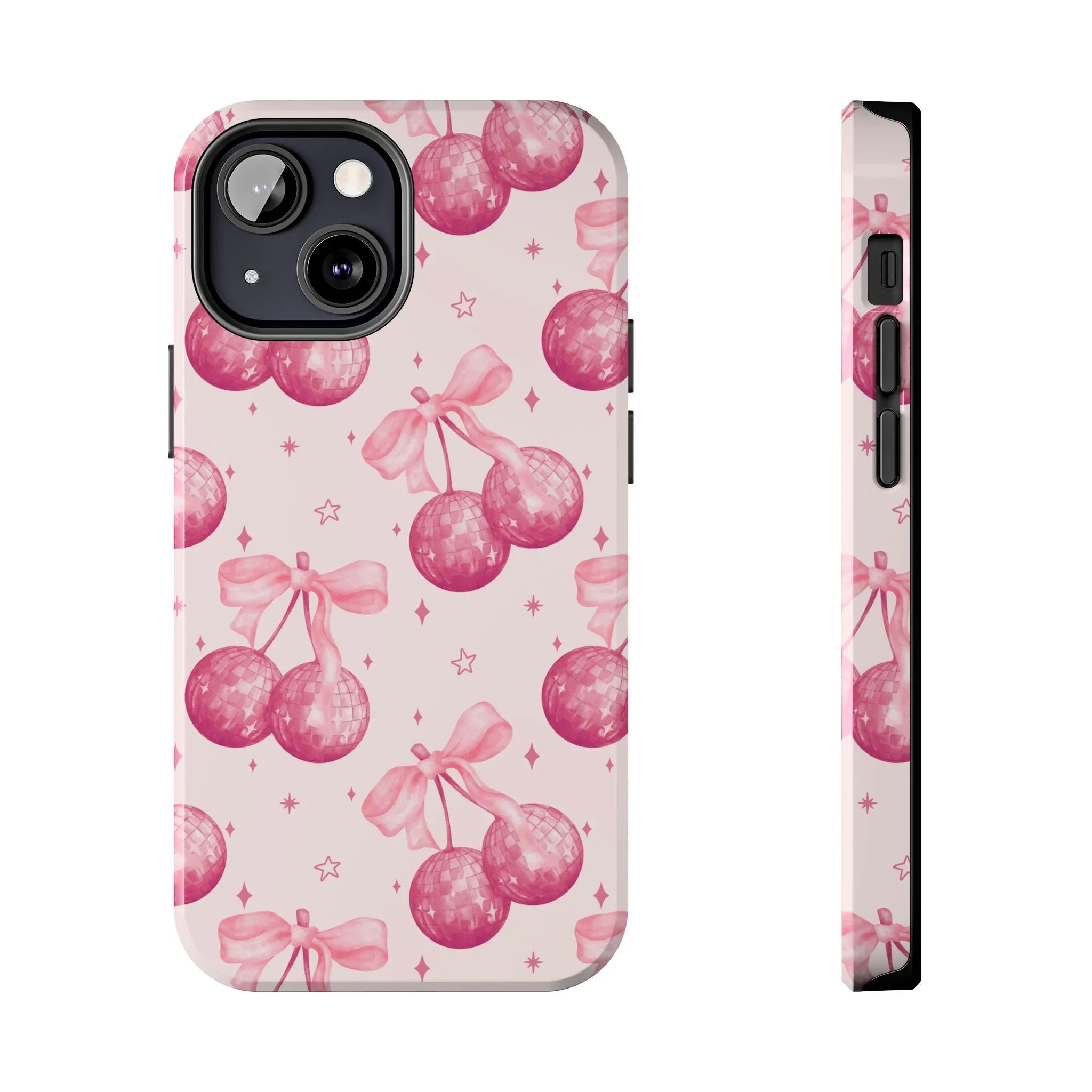 Disco Cherries Phone Case (Apple & Android) - Pink Sweetheart