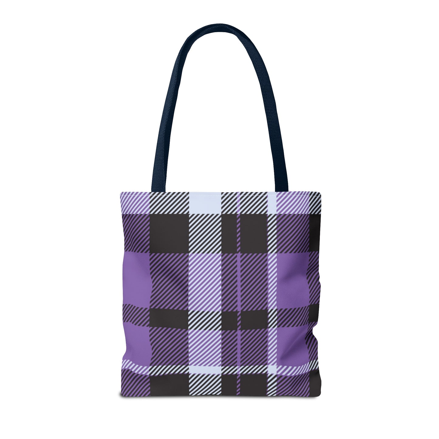 Purple Tartan Plaid Tote Bag