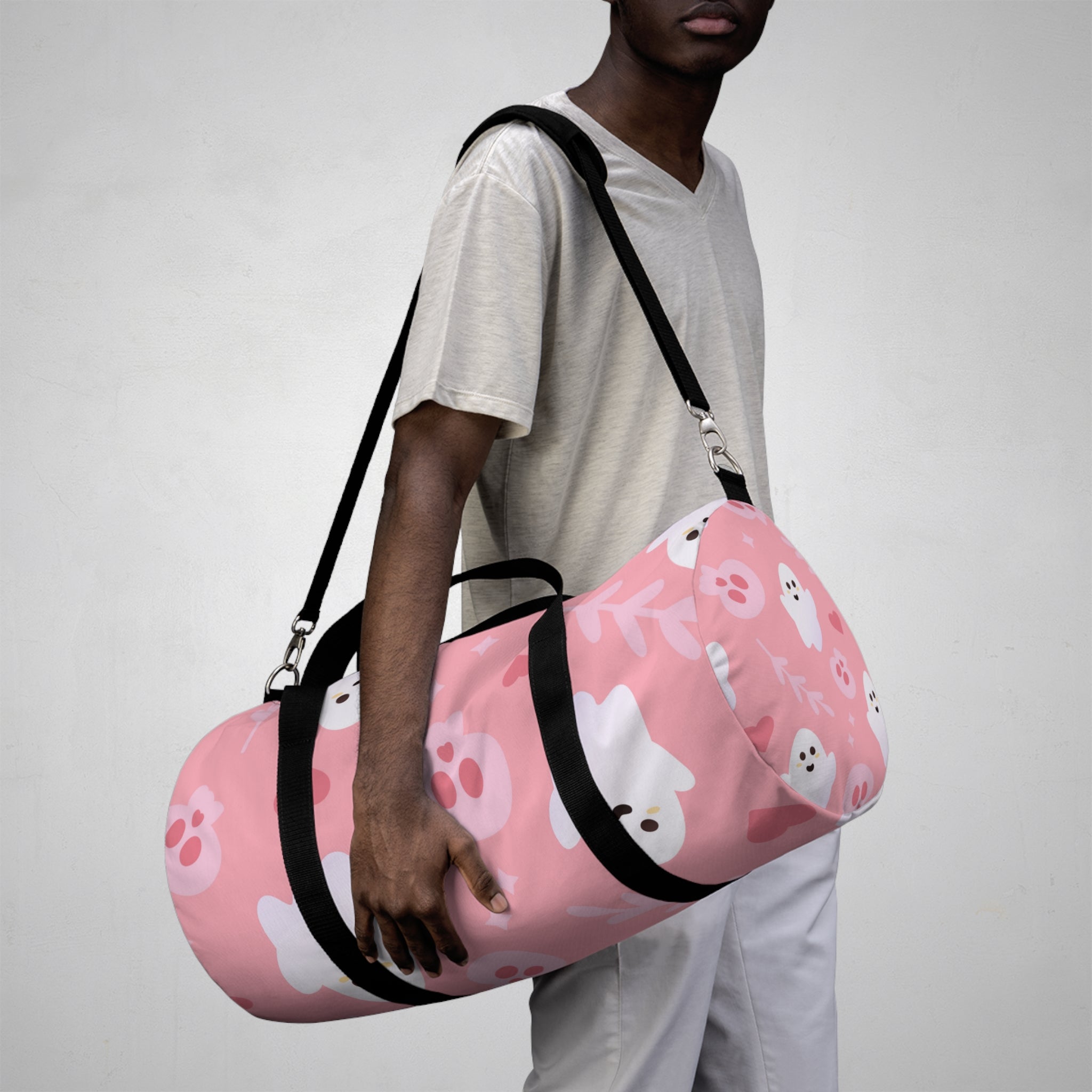 Pretty Pink Ghosts Season Duffel Bag