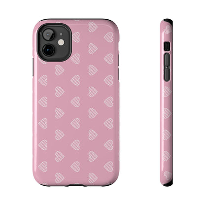 Infinite Pink Hearts Phone Case