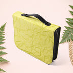 Wrinkled Bright Yellow Paper Book Cover