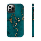 Green & Gold Marble Phone Case (Apple & Android)