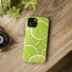 Green Citrus Lime Phone Case (Apple & Android) - Pink Sweetheart
