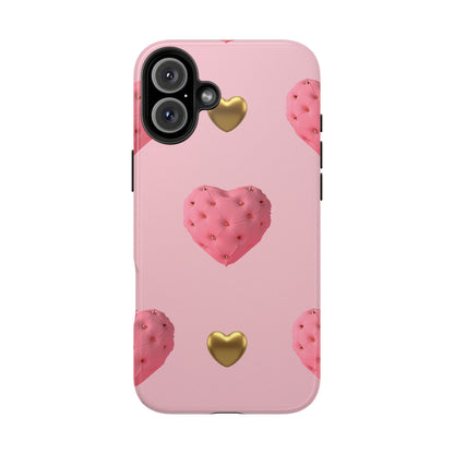 Heart of Gold Pink Phone Case