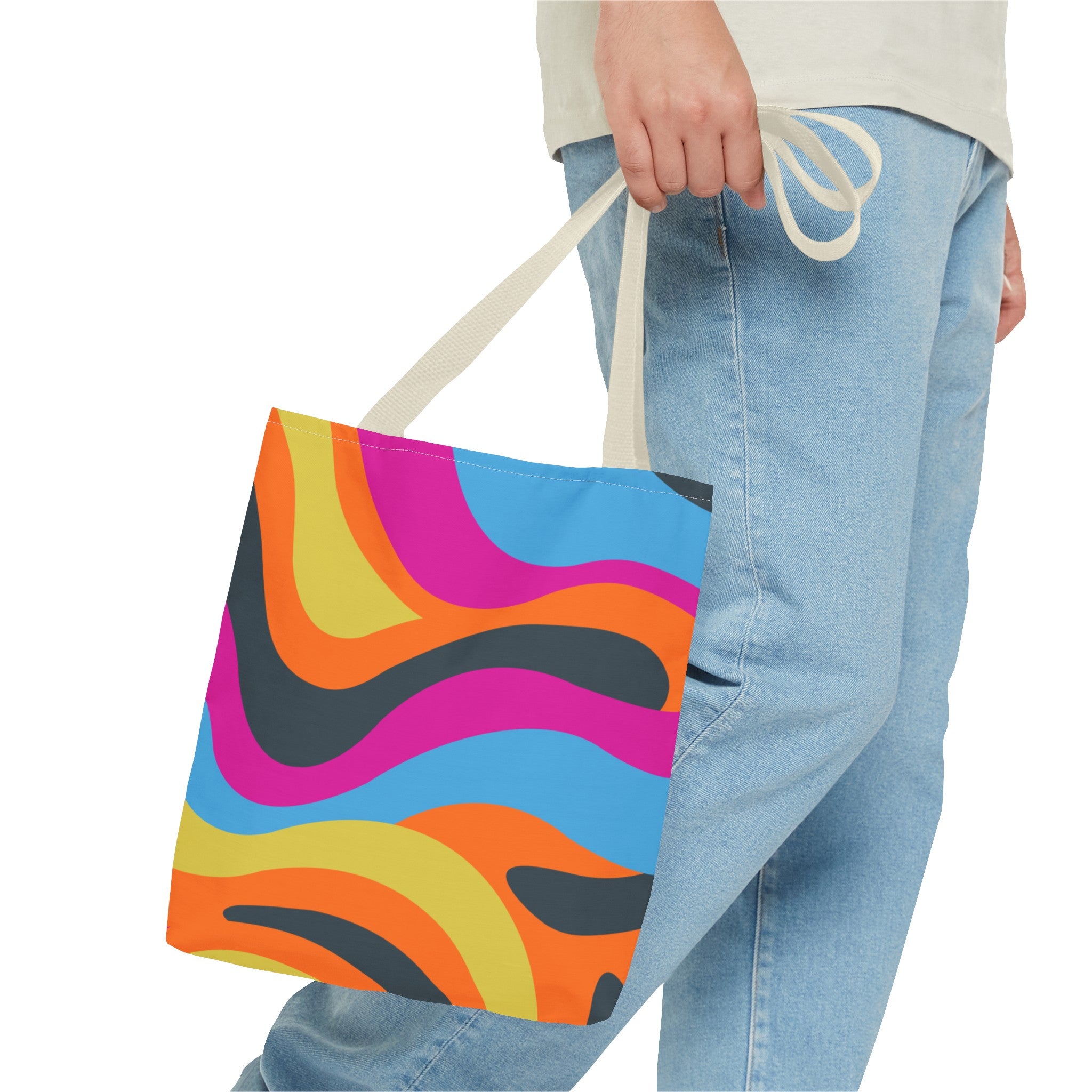 Funky Groove Swirl Tote Bag