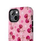 Pink Cherry Sparkle Pattern Tough Phone Case (Apple & Android) - Pink Sweetheart