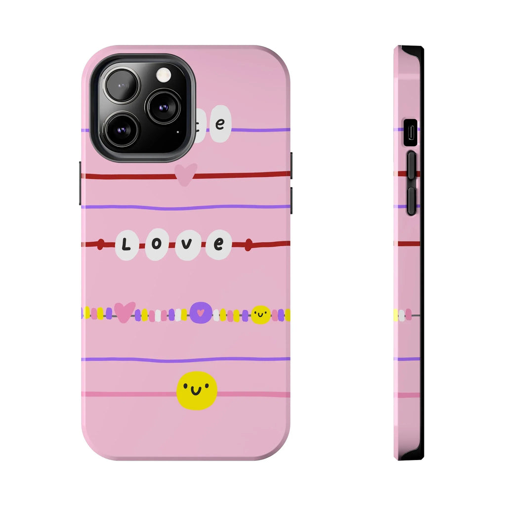Bestie Bracelets Phone Case (Apple & Android) - Pink Sweetheart