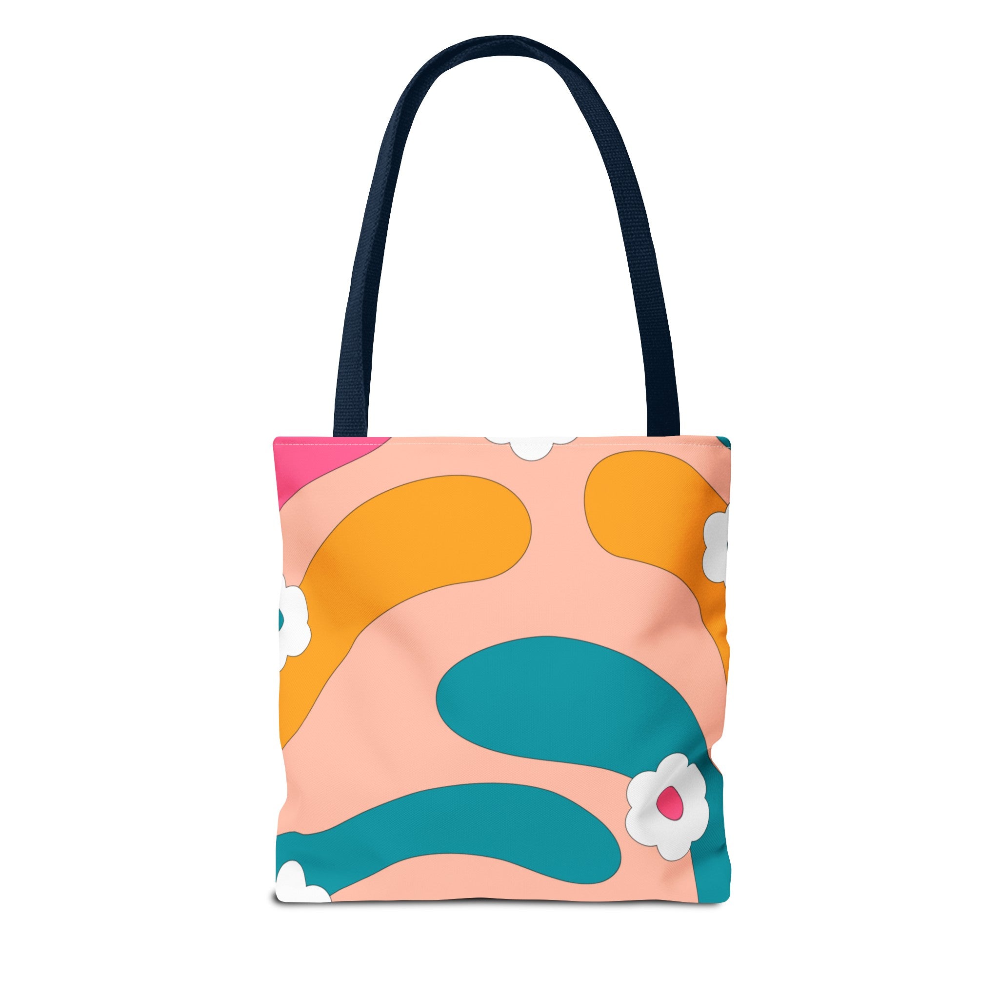 70s Floral Retro Aesthetic Tote Bag