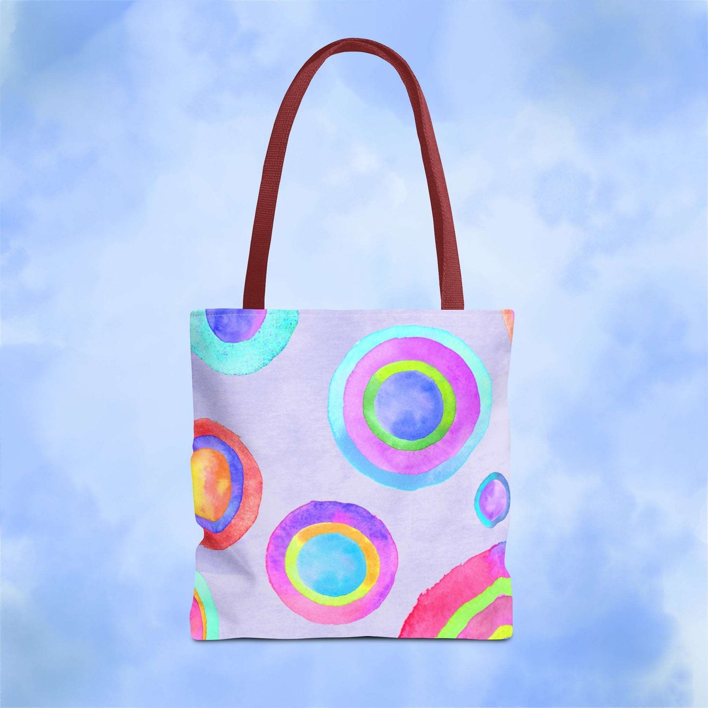 Abstract Painted Circles Tote Bag