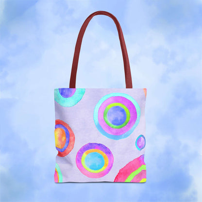 Abstract Painted Circles Tote Bag