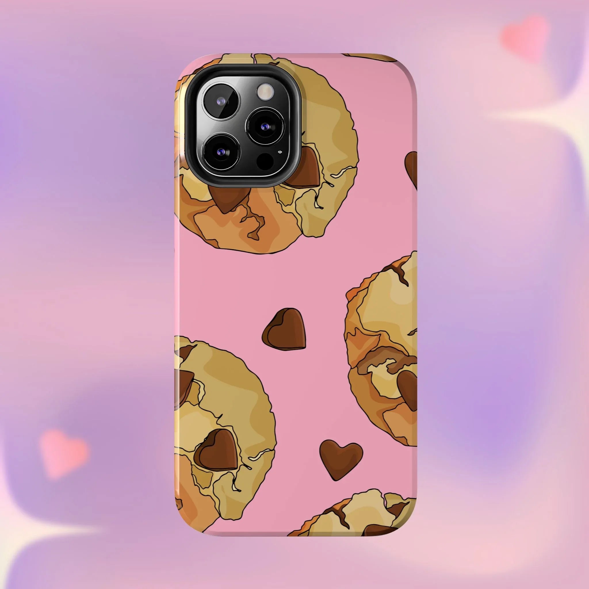 Chocolate Chip Cookies Phone Case (Apple & Android) - Pink Sweetheart