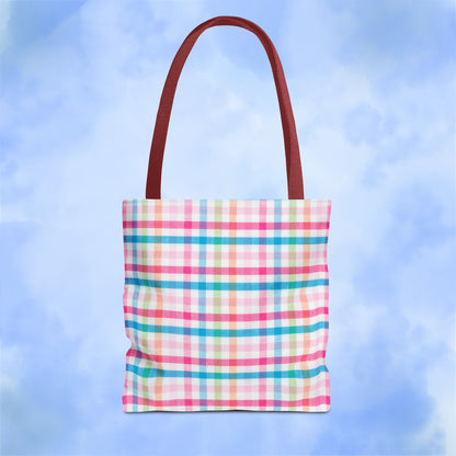 Colorful Rainbow Lines Tote Bag