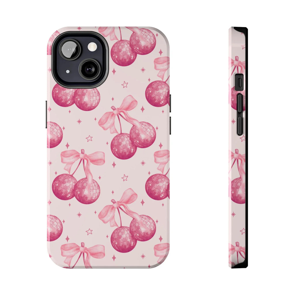 Disco Cherries Phone Case (Apple & Android) - Pink Sweetheart